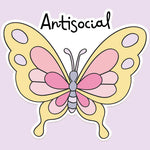 Antisocial butterfly Sticker/Decal