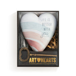 Better with you art heart