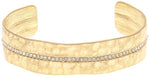 gold crystal row cuff