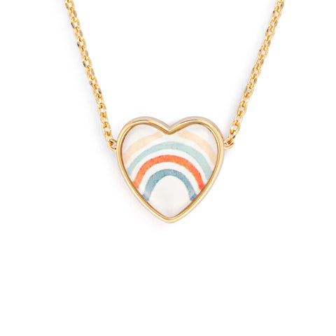 Dream Big Art Heart Necklace