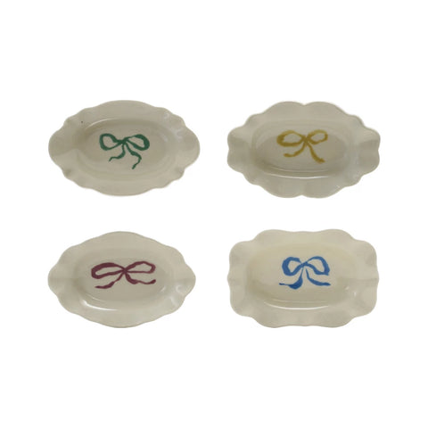 bow mini stoneware dish