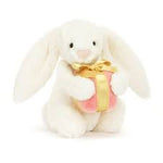 Bashful bunny w/present little