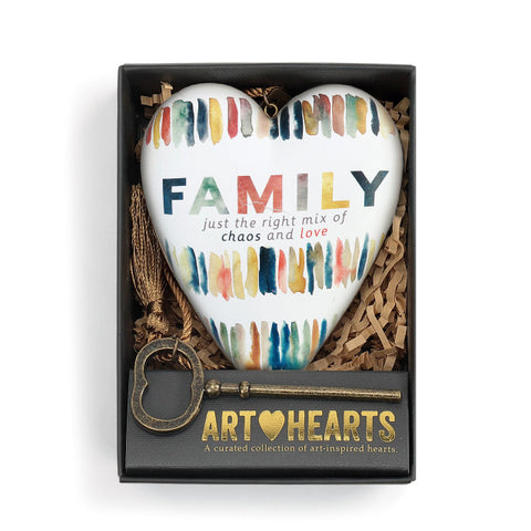 Family Chaos Art Heart