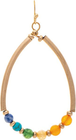 Beaded Teardrop Earring