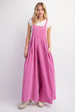 Mineral Washed Carnation Pink Jumpsuit