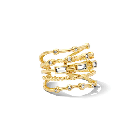 5 layer gold ring