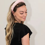 Pink Croissant headband