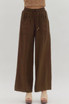 Brown Drawstring Pants