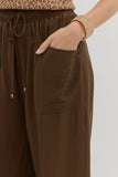 Brown Drawstring Pants