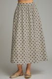 Polka dot skirt - brown