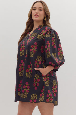 Black Floral Dress