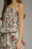Ecru floral dress
