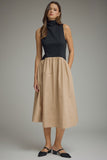 Black/Khaki sleeveless dress