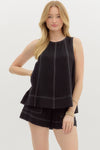 Black Shorts Set