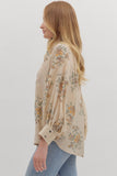 Ecru button down top