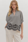 Black/White Stripe Dolman Sleeve top