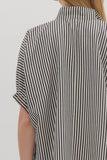 Black/White Stripe Dolman Sleeve top