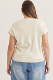 Ivory Cap Sleeve Top