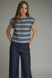 Blue stripe sweater