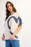 Heart Patch Mineral Washed Top