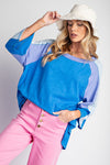 Color block Royal Blue Top