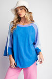 Color block Royal Blue Top