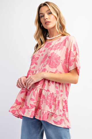 Peach/Pink Babydoll tunic