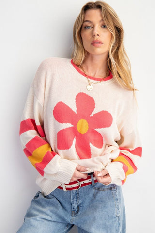 Daisy Knit Sweater