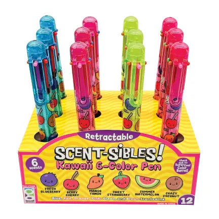 Scent-Sible Kawaii 6 Colored Pen
