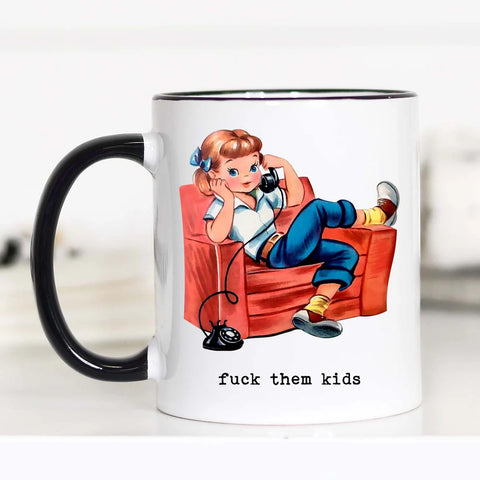 F them kids coffee mug