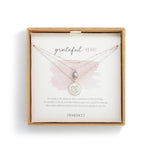 Grateful Heart/Mother of Pearl Silver Necklace