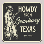 Howdy from Hutto, Texas Sticker
