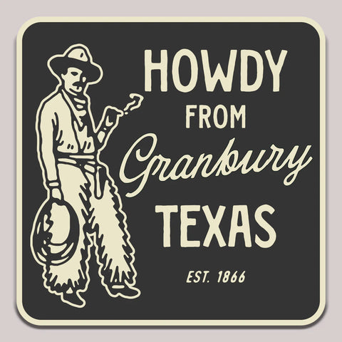 Howdy from Hutto, Texas Sticker