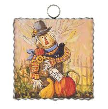 Mini gallery scarecrow in a barrel