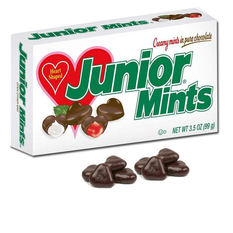 Heart shaped junior mints