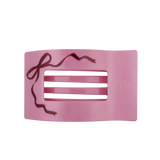 Just add a bow flat rectangle hair clip