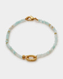 Amazonite Bracelet (gold coated)