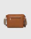 Daisy Stripe Crossbody Bag - Tan