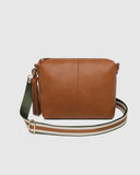 Daisy Stripe Crossbody Bag - Tan