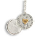 Love you locket key fob silver