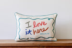 Swirly Love it Here HUTTO Pillow