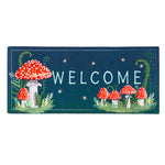 mushroom welcome friends mat