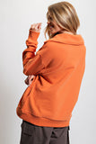 Orange lt terry sweatshirt