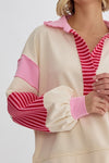 White/Pink Sweatshirt