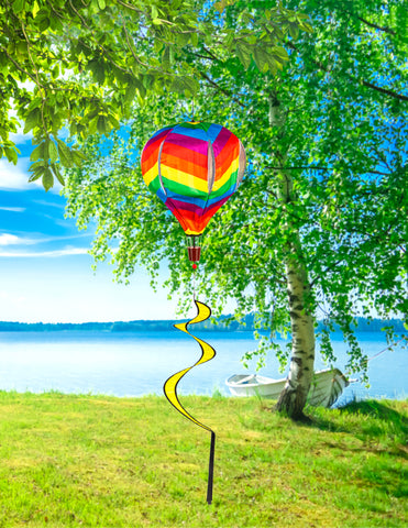 Rainbow chevron balloon spinner