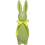 16" lime flocked bunny