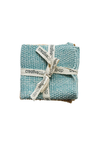 cotton knit dishcloths