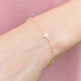 Delicate Quatrefoil Pulley Bracelet