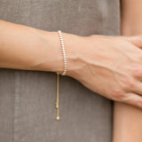 Delicate Faux Diamond Tennis Bracelet