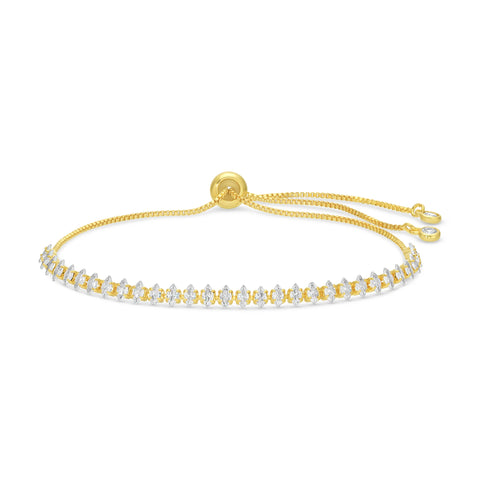 Delicate Faux Diamond Tennis Bracelet
